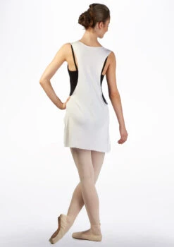 Ballet Rosa Cover-Up Tunic Top -Best Dance Clothing Shop kaguya ballet rosa cover up tunic top white back no1 82989.1678926794