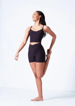 Mirella V Neck Chevron Cropped Camisole Top