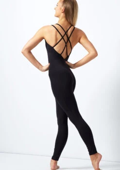 Move Dance Lucie Double Cross Back Catsuit -Best Dance Clothing Shop mo c0218 move dance lucie double cross back catsuit black back thumbnail T 69737.1689205976