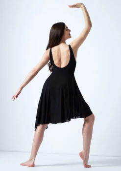 Move Dance Cressida Scoop Lyrical Dress -Best Dance Clothing Shop mo r0220 move dance cressida scoop lyrical dress black back 86318.1678884656
