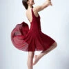 Move Dance Cressida Scoop Lyrical Dress -Best Dance Clothing Shop mo r0220 move dance cressida scoop lyrical dress red side 59264.1678884657
