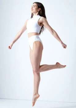Move Dance Callisto Keyhole Crop Top 15 Move Dance Callisto Keyhole Crop Top -Best Dance Clothing Shop mo z0253 move dance callisto keyhole crop top white side 43801.1678884908