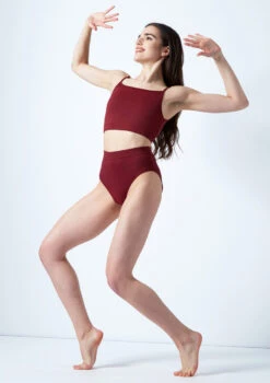 Move Dance Carpo Camisole Crop Top -Best Dance Clothing Shop mo z0254 move dance carpo camisole crop top red front 75500.1678884915