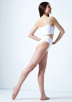 Move Dance Carpo Camisole Crop Top -Best Dance Clothing Shop mo z0254 move dance carpo camisole crop top white back 29075.1678884915