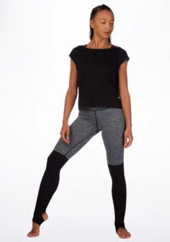 Move Dance Mesh Back Dance T Shirt -Best Dance Clothing Shop mo z0607 move mesh back dance t shirt black front 62759.1678884941