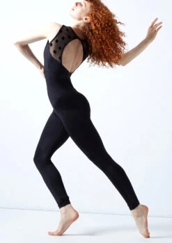Move Dance Ariella Open Back Catsuit -Best Dance Clothing Shop moc0636 black back 1t 43954.1692921180