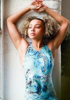 Move Dance Onyx Cross Back Unitard - Pacific 20 Move Dance Onyx Cross Back Unitard - Pacific -Best Dance Clothing Shop moc0901 pac close up front 2 24081.1678928435