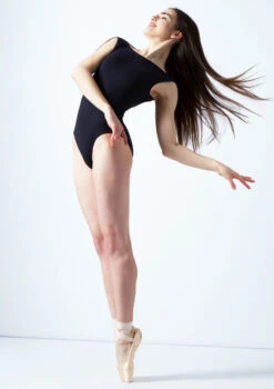 Move Dance Kendall Boatneck Low Back Leotard -Best Dance Clothing Shop mol0261 blk front 1 99193.1678884064