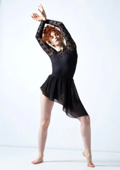 Move Dance Estelle Long Sleeve Leotard -Best Dance Clothing Shop mol0663 black front 6 22105.1678884291
