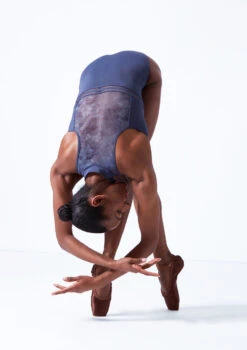 Move Dance Chintana Zip Leotard -Best Dance Clothing Shop mol0664 petrol blue back 2 96305.1683070080