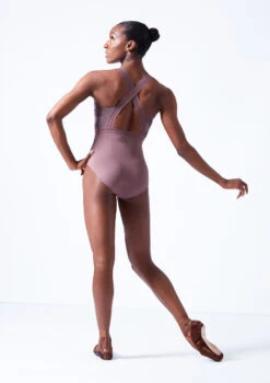 Move Dance Illusia Cross Back Leotard -Best Dance Clothing Shop mol0667 orchid pink back 93149.1683070095