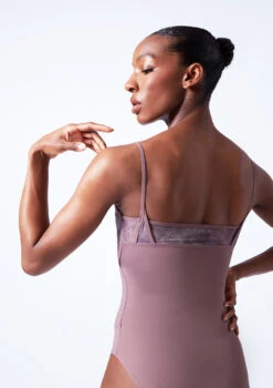 Move Dance Goda Camisole Leotard -Best Dance Clothing Shop mol0669 orchid pink close up back 31229.1683070109
