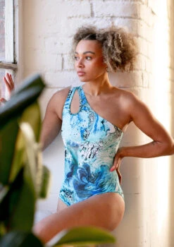 Move Dance Nova Asymmetric Cut Out Leotard Bodysuit - Pacific -Best Dance Clothing Shop mol0902 pac front 3 87251.1678884330