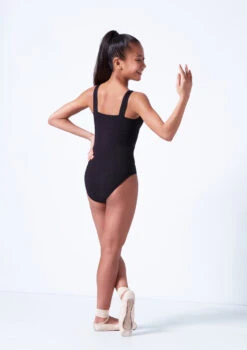 Move Dance Maggie Teen Wide Strap Leotard -Best Dance Clothing Shop mol5131 black back 69325.1683933617