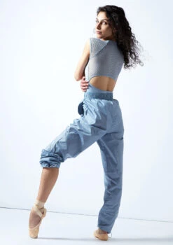 Move Dance Hattie Heat Retention Trouser -Best Dance Clothing Shop mop0410 paleblue back 2 56257.1678884526