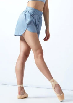 Move Dance Nichelle Heat Retention Short 15 Move Dance Nichelle Heat Retention Short -Best Dance Clothing Shop mop0411 paleblue front 2t 26066.1692921334