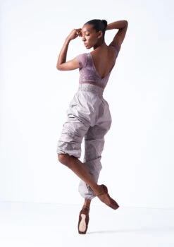 Move Dance Roya Heat Retention Trousers -Best Dance Clothing Shop mop0412 oyster grey back 2 18767.1683070147