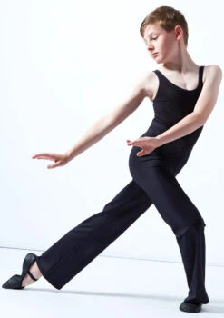 Move Dance Boys Jazz Pants -Best Dance Clothing Shop mop500 black front 4 47013.1678884569