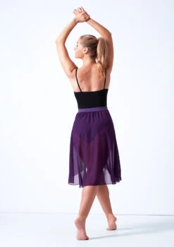 Move Dance Rhian Lyrical Half Skirt -Best Dance Clothing Shop mor0019 purple back 12215.1678884610