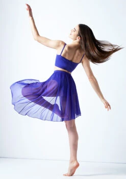 Move Dance Eris Asymmetric Lyrical Half Skirt -Best Dance Clothing Shop mor0022 saph back 1 72271.1678884615
