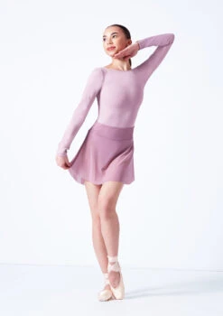 Move Dance Wren Mini Ballet Skirt -Best Dance Clothing Shop mor0029 frenchmauve front 2 03496.1681806918