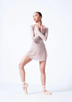 Move Dance Wren Mini Ballet Skirt -Best Dance Clothing Shop mor0029 latte front 1 32857.1681806917
