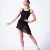 Move Dance Riley Asymmetric Mini Skirt -Best Dance Clothing Shop mor0030 black front 1 46856.1681806918