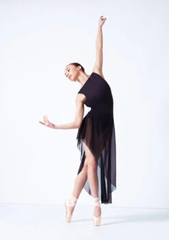 Move Dance Amaya Asymmetric Skirt -Best Dance Clothing Shop mor0033 black front 2 19818.1681806937