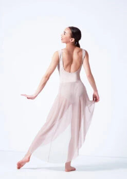 Move Dance Amaya Asymmetric Skirt -Best Dance Clothing Shop mor0033 latte back 28207.1681806937