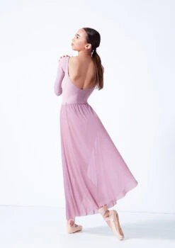 Move Dance Elise Long Skirt -Best Dance Clothing Shop mor0034 frenchmauve back 76451.1681806946