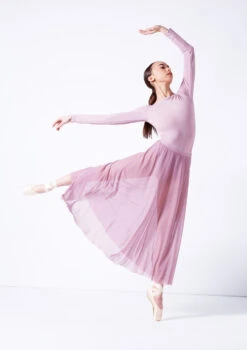 Move Dance Elise Long Skirt -Best Dance Clothing Shop mor0034 frenchmauve front 1 18389.1681806946