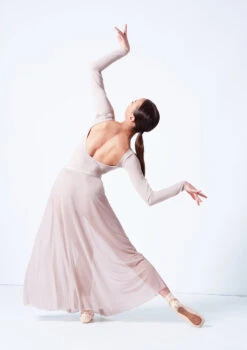 Move Dance Elise Long Skirt -Best Dance Clothing Shop mor0034 latte back 56261.1681806938