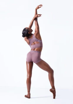 Move Dance Lotus Dance Shorts -Best Dance Clothing Shop mor0643 orchid pink back 93770.1683070395