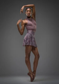 Move Dance Lourdes Hipster Mesh Skirt -Best Dance Clothing Shop mor0645 dark lilac front 4 62327.1690548971