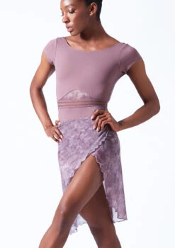 Move Dance Reverie Mid-Length Wrap Skirt -Best Dance Clothing Shop mor0646 orchid pink front t 69846.1690450600