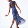 Move Dance Yeraz High Low Skirt -Best Dance Clothing Shop mor0647 petrol blue back 96992.1683070405