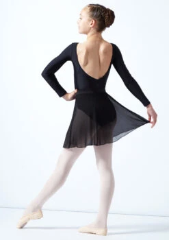 Move Dance Teen Adaline Chiffon Skirt -Best Dance Clothing Shop mor5023c blk back 1 67666.1678884755
