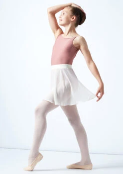 Move Dance Teen Adaline Chiffon Skirt -Best Dance Clothing Shop mor5023c ivory front 1 14985.1678884755