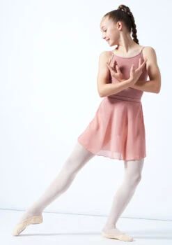 Move Dance Teen Adaline Chiffon Skirt -Best Dance Clothing Shop mor5023c pnk front 1 70181.1678884755