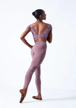 Move Dance Zorya Cap Sleeve Crop Top -Best Dance Clothing Shop mos0603 orchid pink back 1 08729.1683070441