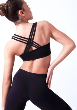 Move Dance Lola Bra Top -Best Dance Clothing Shop moz0252 black close up back t 11118.1695433413