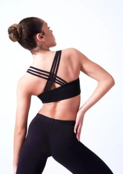 Move Dance Lola Bra Top -Best Dance Clothing Shop moz0252 black close up back 06731.1678884908
