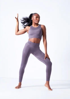 Move Dance Isabelle Seamless Tank Crop Top -Best Dance Clothing Shop moz0502 sharkgrey front 1 70656.1684799004