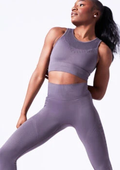 Move Dance Isabelle Seamless Tank Crop Top -Best Dance Clothing Shop moz0502 sharkgrey front t 71867.1698711910