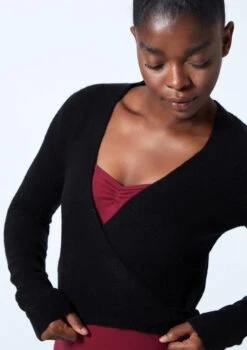 Move Dance Everly Ballet Wrap 17 Move Dance Everly Ballet Wrap -Best Dance Clothing Shop moz0730 black close up front 1 20376.1678885135