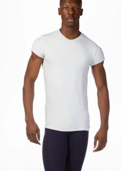 So Danca Mens V-Neck T-Shirt -Best Dance Clothing Shop so e 11051 so danca mens v neck t shirt white front thumbnail T 43398.1698810475