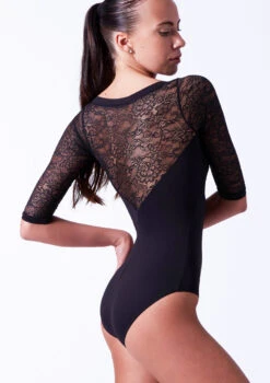 So Danca Crop Sleeve Floral Lace Leotard 19 So Danca Crop Sleeve Floral Lace Leotard -Best Dance Clothing Shop soe10999 black side t 00271.1698810476