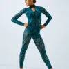 Weissman Game Of Survival 2 Weissman Game Of Survival -Best Dance Clothing Shop weissman flocked geometric unitard blue front 55845.1685491271