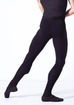 Wear Moi Hamada Mens Footless Tight -Best Dance Clothing Shop wmhamada black back t 43293.1698711938