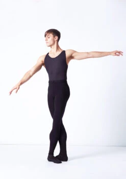 Wear Moi Hamada Mens Footless Tight -Best Dance Clothing Shop wmhamada black front 1 76198.1695165841
